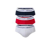 Slip GANT "Slip BRIEF 3-PACK 3er Pack", Herren, Gr. XL, bunt (mehrfarbig), Obermaterial: 95% Baumwolle CO. 5% Elasthan EL., Unterhosen Slip (93315315-XL) mehrfarbig