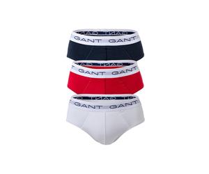 Slip GANT "Slip BRIEF 3-PACK 3er Pack", Herren, Gr. XXL, bunt (mehrfarbig), Obermaterial: 95% Baumwolle CO. 5% Elasthan EL., Unterhosen Slip (93315315-XXL) mehrfarbig