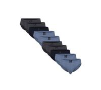 Slip GÖTZBURG "Slip 10er Pack", Herren, Gr. XXL, blau (blau, grau), Obermaterial: 100% Baumwolle CO., Unterhosen Slip (31355848-XXL) blau, grau
