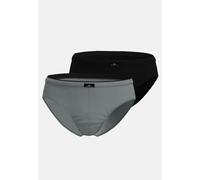 Slip GÖTZBURG "X-Lastic", Herren, Gr. 7, grau, dunkel, melange, Single Jersey, Obermaterial: 95% Baumwolle, 5% Elasthan, eng, Unterhosen Slip, kurz, eng, basic, mit Logo, elastischer Bund, Baumwollmix