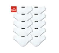 Slip H.I.S, Damen, Gr. 36, weiß, Jersey, Obermaterial: 95% Baumwolle, 5% Elasthan, unifarben, körpernah, Unterhosen Slip, aus elastischer Baumwoll-Qualität, Topseller (392284-36) weiß