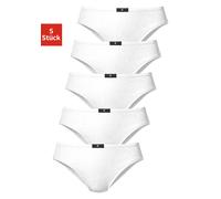 Slip H.I.S, Damen, Gr. 44, weiß, Obermaterial: 95% Baumwolle, 5% Elasthan, unifarben, körpernah, Unterhosen, aus elastischer Baumwoll-Qualität (212541-44) weiß