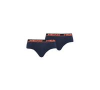 Slip HEAD "Slip 2er Pack", Herren, Gr. M, blau (blau, orange), Obermaterial: 95% Baumwolle CO. 5% Elasthan EL., Unterhosen Slip (93398133-M) blau, orange