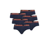 HEAD Herren Brief, 6er Pack - Slip, Logobund, Cotton Stretch L Blau/Orange