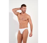 Slip HOM "Plumes", Herren, Gr. L, weiß, Microfaser, Obermaterial: 76% Polyamid, 24% Elasthan, körpernah, Unterhosen Slip, bequem, weich, eng, elastisch, basic, dünnes Material (58289310-L)