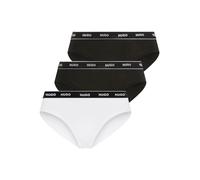 Slip HUGO UNDERWEAR "TRIPLET BRIEF STRIPE", Damen, Gr. XL, 3 Stk., bunt (open miscellaneous 970), Jersey, Obermaterial: 95% Baumwolle, 5% Elasthan, körpernah, Unterhosen Slip, mit HUGO Logo-Elastikbun