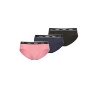 Slip HUGO UNDERWEAR "TRIPLET BRIEF STRIPE", Damen, Gr. XL, bunt (open miscellaneous 960), Jersey, Obermaterial: 95% Baumwolle, 5% Elasthan, Unterhosen Slip, elastischer Bund mit Logo (67993106-XL) ope