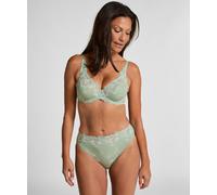Slip HUNKEMÖLLER "Diva High Knickers", Damen, Gr. XL, grün, 73% Polyamid, 14% Elasthan, 13% Polyester, Unterhosen Slip (92333468-XL) grün