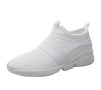 Slip in Schuhe Herren Sommer Atmungsaktiv Mesh Slip on Sneaker Boss Orthopädische Schuhe Breite Füße Freizeitschuhe Leicht Laufschuhe Bequem Sportschuhe Sport Barfußschuhe