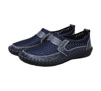 Slip in Schuhe Herren Sommer Mesh Lässig Loafer Atmungsaktiv Slip on Sneaker Boss Orthopädische Schuhe Breite Füße Freizeitschuhe Leichte Laufschuhe Bequem Turnschuhe