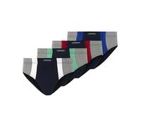 Slip JAN VANDERSTORM "4er Pack Sportslip FINNBARR", Herren, Gr. L, blau (dunkelblau), Obermaterial: 100% Baumwolle CO., Unterhosen Slip (11147260-L) dunkelblau