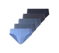Slip JAN VANDERSTORM "5er Pack Sportslip ERBLIN", Herren, Gr. XXL, blau (dunkelblau), Obermaterial: 100% Baumwolle CO., Unterhosen Slip (43916509-XXL) dunkelblau