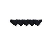 jbs Mini Slips für Herren, Unterhosen für Männer im Set aus ökologischer Baumwolle, Slip im 5er-Pack, schwarz, L