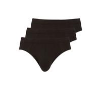 Jockey Herren Cotton+ Brief - 3 Pack, Black, S