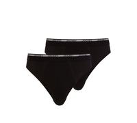 Slip JOCKEY "Modern Classic", Herren, Gr. M, schwarz, Feinripp, Obermaterial: 100% Baumwolle, unifarben, körpernah, Unterhosen Slip, mittlere Bundhöhe, ohne Eingriff (202573-M)