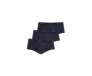 Slip JOCKEY "Slip Classic Cotton Rib Y-Front Brief 3er Pack", Herren, Gr. XXL, blau (dunkelblau), Obermaterial: 100% Baumwolle CO., Unterhosen Slip (98761566-XXL) dunkelblau