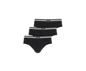 Slip JOCKEY "Slip Cotton Stretch Brief 3P 3er Pack", Damen, Gr. S, schwarz, Obermaterial: 95% Baumwolle CO. 5% Elasthan EL., Unterhosen Slip (84245031-S) schwarz