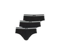 Slip JOCKEY "Slip Cotton Stretch Brief 3P 3er Pack", Herren, Gr. XXL, schwarz, Obermaterial: 95% Baumwolle CO. 5% Elasthan EL., Unterhosen Slip (84245031-XXL) schwarz
