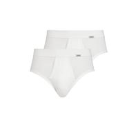 Slip JOCKEY "Slip Luxury Cotton Classic Brief 2P 2er Pack", Herren, Gr. S, weiß, Obermaterial: 100% Baumwolle CO., Unterhosen Slip (51789352-S) weiß