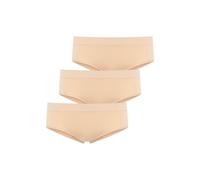 Slip JOCKEY "Slip Seamfree Hipster-Slips 3P 3er Pack", Damen, Gr. S, beige, Obermaterial: 93% Polyamid PA. 7% Elasthan EL., Unterhosen Slip (58564507-S) beige