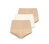 Slip JOCKEY "Tummy Smoothing", Damen, Gr. M, beige (light, ivory), Jersey, Obermaterial: 80% Polyamid, 20% Elasthan, unifarben, figurbetont, Unterhosen Slip, mit Shapingeffekt, No-Roll-Bund, elastisch