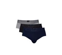 Slip JOOP "Everyday", Herren, Gr. S, grau (schwarz sapphire), Single Jersey, Obermaterial: 95% Baumwolle, 5% Elasthan, körpernah, Unterhosen Slip, ohne Eingriff, mit elastischem Logobund (48921457-S) 