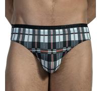 Slip kariert Dundee - red11513 Bikinibrief - Olaf Benz Gr. L, Schwarz - Schwarz