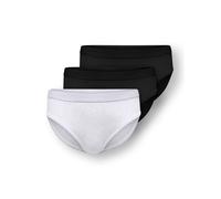 Slip KIDS ONLY "KOGLOLA 3-PACK LOGO BRIEFS ACC", Mädchen, Gr. 134/140, 3 Stk., super light grau melange pack:3, pack schwarz, Jersey, Obermaterial: 95% Baumwolle, 5% Elasthan, meliert, unifarben, norm