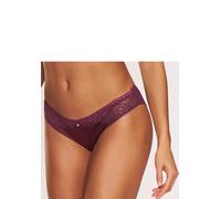 Slip LASCANA "Alana", Damen, Gr. 44/46, bunt (bordeauxrot), Spitze, Obermaterial: 50% Polyamid, 40% Seide, 10% Elasthan, Unterhosen Slip, mit hohem Seidenanteil und edler Spitze (12582610-44) bordeaux