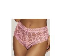 Slip LASCANA "Cara", Damen, Gr. 32/34, rosa (rosa, puder), Spitze, Obermaterial: 87% Polyamid, 13% Elasthan, körpernah, Unterhosen Slip, aus dezent transparenter Spitze, anteilig aus recyceltem Materi