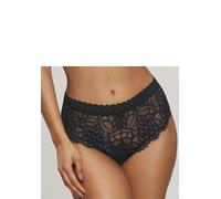 Slip LASCANA "Cara", Damen, Gr. 44/46, schwarz, Spitze, Obermaterial: 87% Polyamid, 13% Elasthan, körpernah, Unterhosen Slip, aus dezent transparenter Spitze, anteilig aus recyceltem Material (2202500