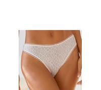 Slip LASCANA "Chiara", Damen, Gr. 36/38, rosa (rosé), Mesh, Obermaterial: 85% Polyamid, 15% Elasthan, figurbetont, Unterhosen Slip, mit graphischem Netz-Muster (61012644-36) rosé