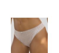 Slip LASCANA "Chiara", Damen, Gr. 48/50, Mesh, beige (sand), Mesh, Obermaterial: 85% Polyamid, 15% Elasthan, figurbetont, Unterhosen Slip, mit graphischem Netz-Muster (29458634-48) sand