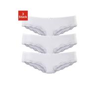 LASCANA Slip Damen weiß Gr.32/34