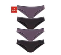 Slip LASCANA Gr. 36/38, schwarz (schwarz, anthrazit) Damen Unterhosen (280776-36) schwarz, anthrazit