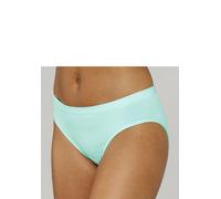 Slip LASCANA, Damen, Gr. 40/42, blau (air), Jersey, Obermaterial: 58% Baumwolle, 39% Polyamid, 3% Elasthan, figurbetont, Unterhosen Slip (62984667-40) air
