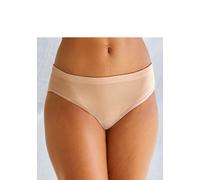 Slip LASCANA, Damen, Gr. 40/42, braun (toffee), Jersey, Obermaterial: 58% Baumwolle, 39% Polyamid, 3% Elasthan, figurbetont, Unterhosen Slip, aus angenehm weicher Baumwolle (78597435-40) toffee