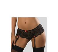 Slip LASCANA, Damen, Gr. 44/46, schwarz, Spitze, Obermaterial: 90% Polyamid, 10% Elasthan, eng, Unterhosen Spitzenwäsche Reizwäsche Strapse Hochzeitswäsche Tanga Slip Hochzeitsdessous, mit abnehmbaren
