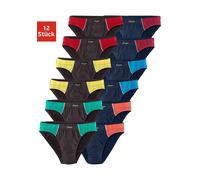 Slip LE JOGGER Gr. 5, 12 St., blau (marine, schwarz) Herren Unterhosen Slips mit Farbhighlights (470515-5)