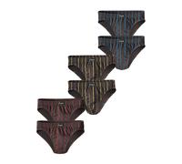 le jogger Slip, (6 St.), aus Baumwoll-Stretchqualität TOPSELLER 9, 6 St. bunt Herren Strings Unterhosen Herrenwäsche Slip 9, 6 St. grau, rot, grau, blau, grau, gelb