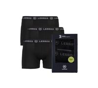 Slip LERROS "Boxershorts im 3er Pack", Herren, Gr. XXL, schwarz, 95% Baumwolle, 5% Elasthan, Unterhosen Slip (47105166-XXL) schwarz