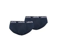 Slip LEVI'S "LEVIS MEN REPEAT LOGO BRIEF", Herren, Gr. XL, navy, Obermaterial: 95% Baumwolle, 5% Elasthan, körpernah, Unterhosen Slip, mit Logobund, Cotton-Mix, ohne Eingriff (18979220-XL) navy