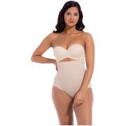 Slip MAGIC BODYFASHION "Maxi Hi-Brief", Damen, Gr. 4XL, braun (latte), Obermaterial: 54% Polyamid, 46% Elasthan, unifarben, eng, Unterhosen Slip, Maximale Größe von S bis 4XL (77555401-4XL) latte