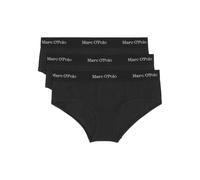 Marc O Polo Damen Panties, 3er Pack - Logobund, Organic Cotton Stretch, Basic Schwarz XL