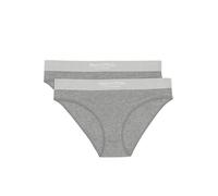 Marc O´Polo Women's Iconic Rib 2-Pack Briefs, Grey, Extra Large