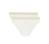 Marc O´Polo Damen Iconic Rib 2-Pack Briefs, Weiß, XL EU