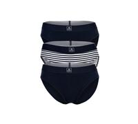 Slip MARC O'POLO "Slip 3er Pack", Damen, Gr. M, blau (dunkelblau), Obermaterial: 95% Baumwolle CO(Bio). 5% Elasthan EL., Unterhosen Slip (31419628-M) dunkelblau