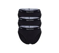 Slip MARC O'POLO "Slip 3er Pack", Damen, Gr. M, schwarz, Obermaterial: 95% Baumwolle CO(Bio). 5% Elasthan EL., Unterhosen Slip (24916151-M) schwarz