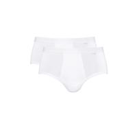 Slip MEY "Noblesse", Herren, Gr. 5/M, weiß, Obermaterial: 100% Baumwolle, körpernah, Unterhosen Slip, Mit Eingriff (73508563-5) weiß
