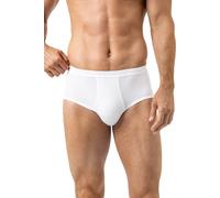 Slip MEY "NOBLESSE", Herren, Gr. 8XL, Feinripp, weiß, Feinripp, Obermaterial: 100% Baumwolle, unifarben, körpernah, Unterhosen Slip, Mit Eingriff (24385967-8XL) weiß